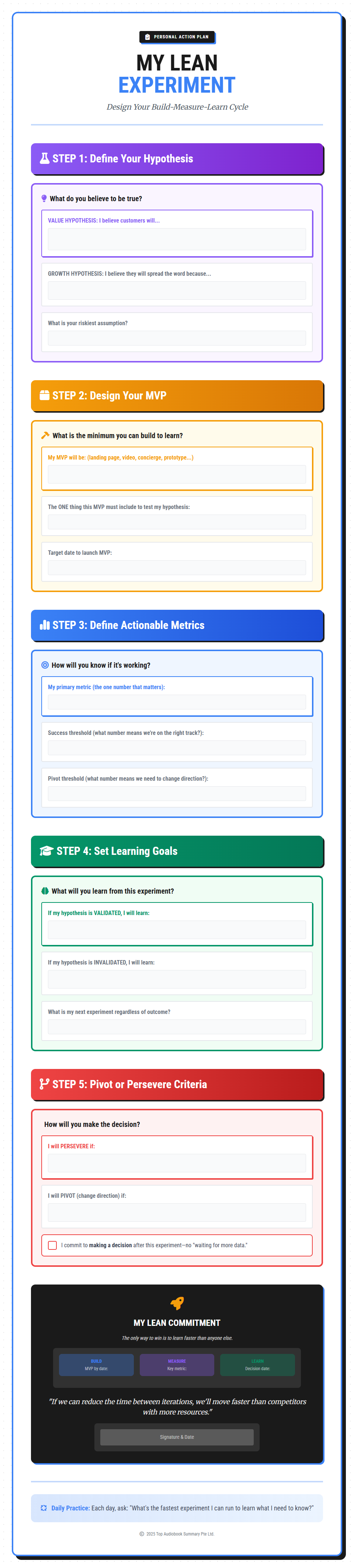 Personal Action Plan Preview